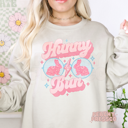 Hunny Bun Bunny Ears Sweatshirt – Cute Pink Easter Apparel