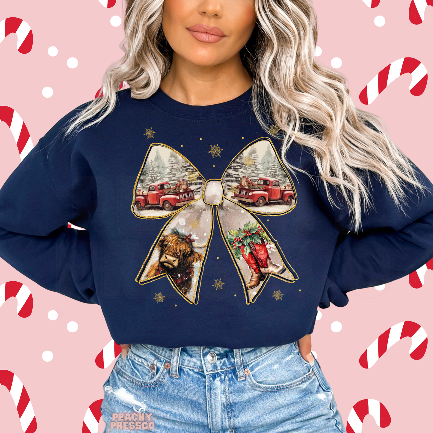 Vintage Christmas Bow | Festive Holiday Apparel