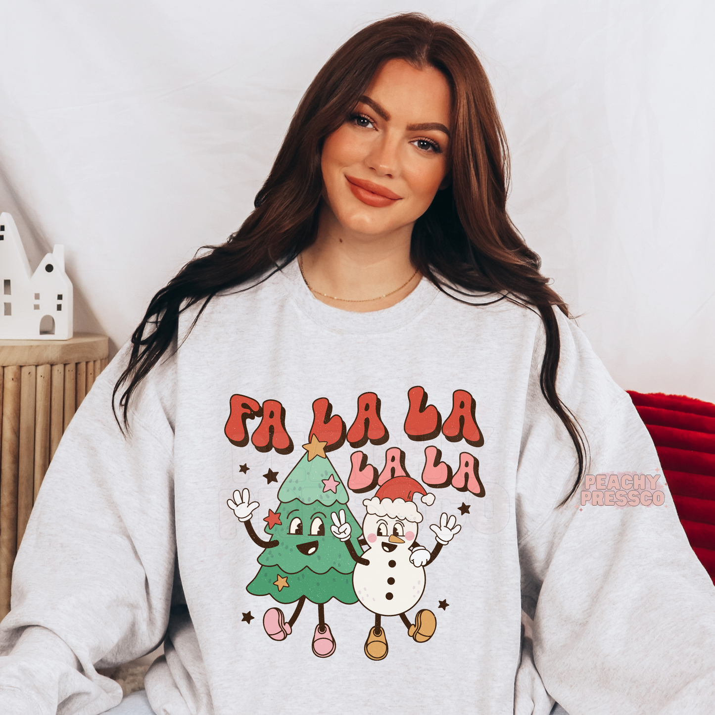 Fa La La La La Shirt – Funny Christmas Tree & Snowman Cartoon Apparel