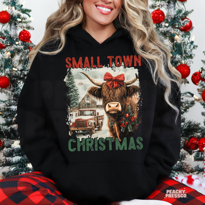 Small Town Christmas Shirt – Rustic Vibes, Holiday Apparel