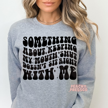 Speak Your Mind Quote Sweatshirt – Funny Sassy Graphic Pullover Apparel