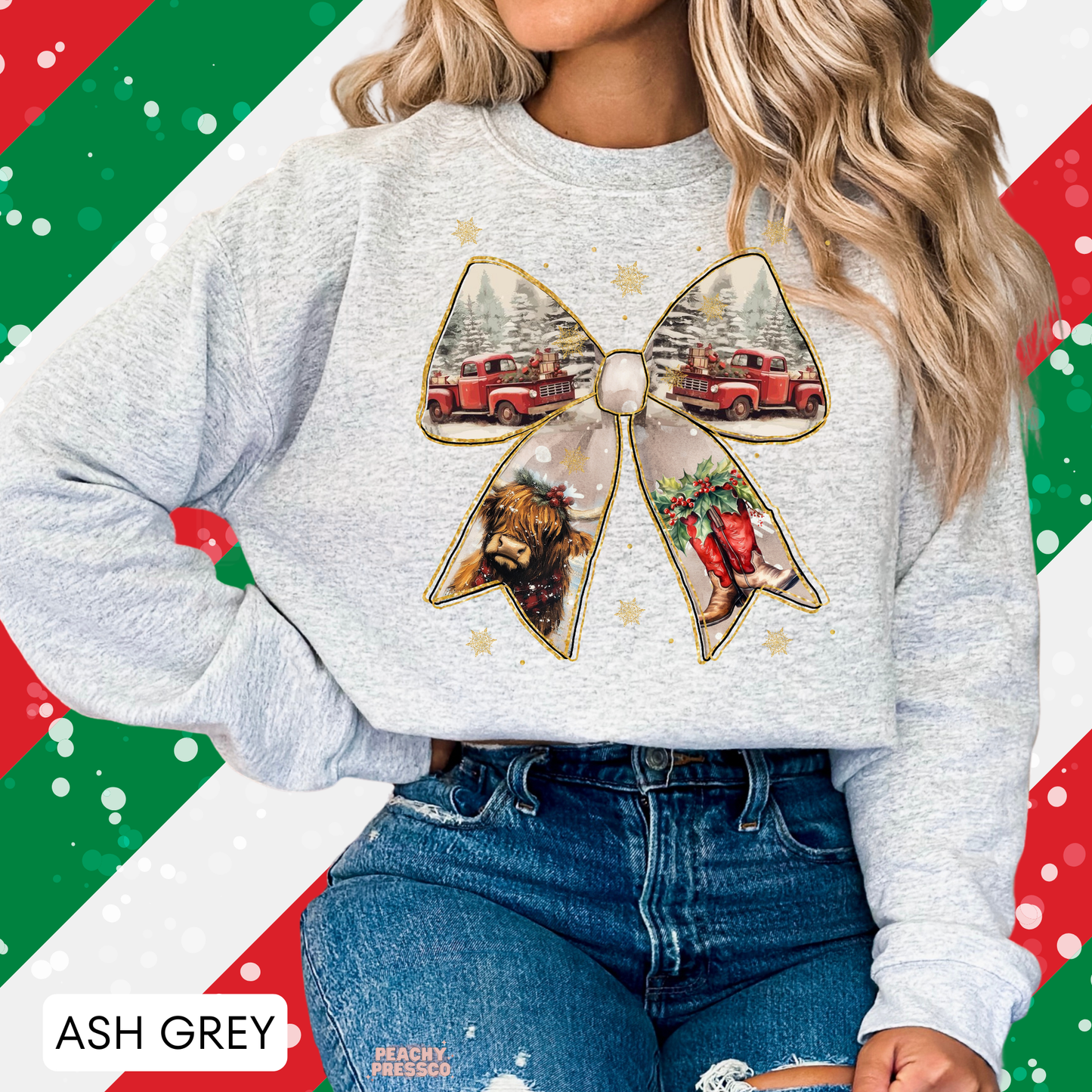 Vintage Christmas Bow | Festive Holiday Apparel
