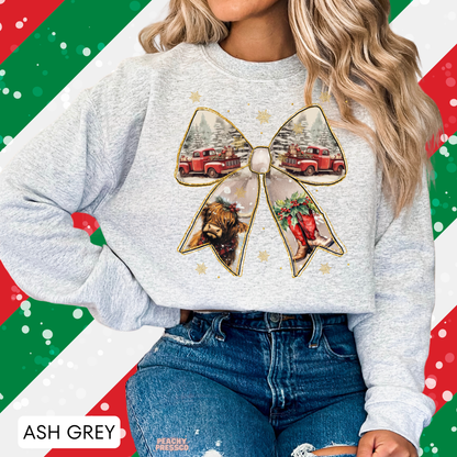 Vintage Christmas Bow | Festive Holiday Apparel