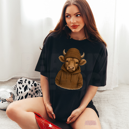 Cute Highland Cow Hoodie - Trendy Cow Lover, Farm Animal Shirt, Apparel