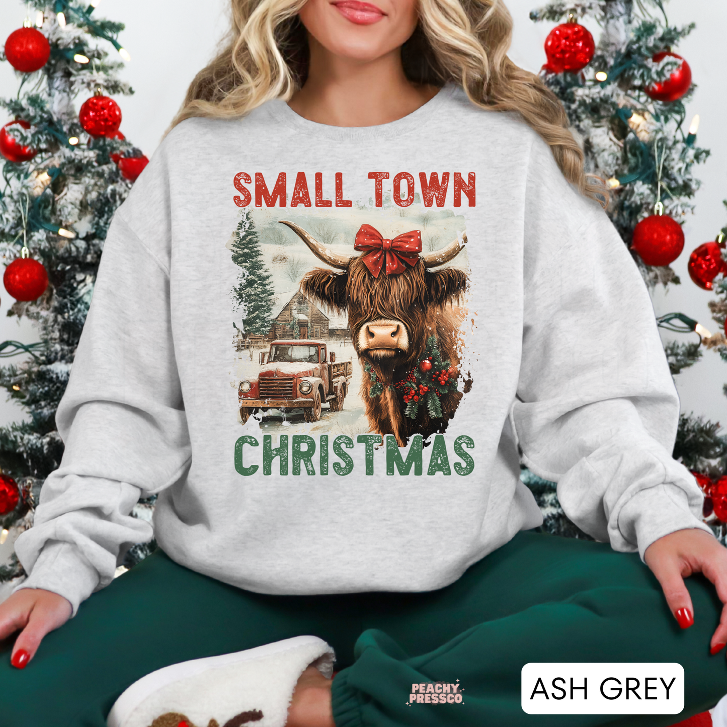Small Town Christmas Shirt – Rustic Vibes, Holiday Apparel