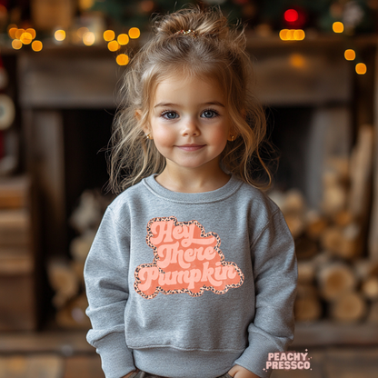 Hey There Pumpkin Leopard Kids Apparel
