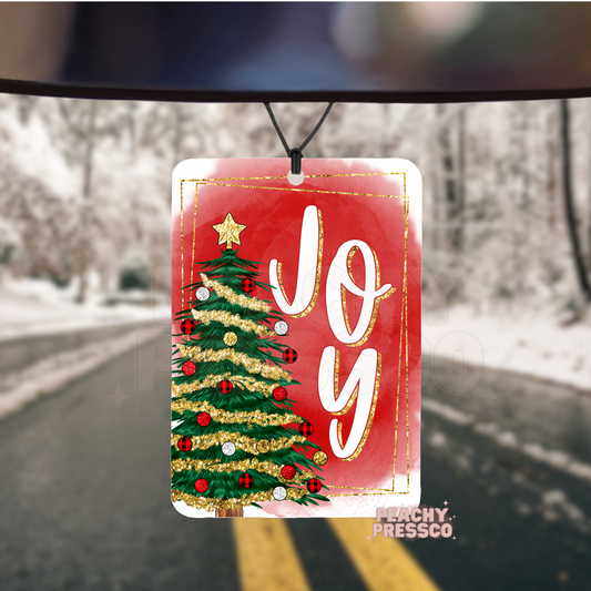 Joy - Christmas Tree, Car Air Freshener