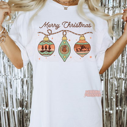 Merry Christmas Western Ornament Sweatshirt
