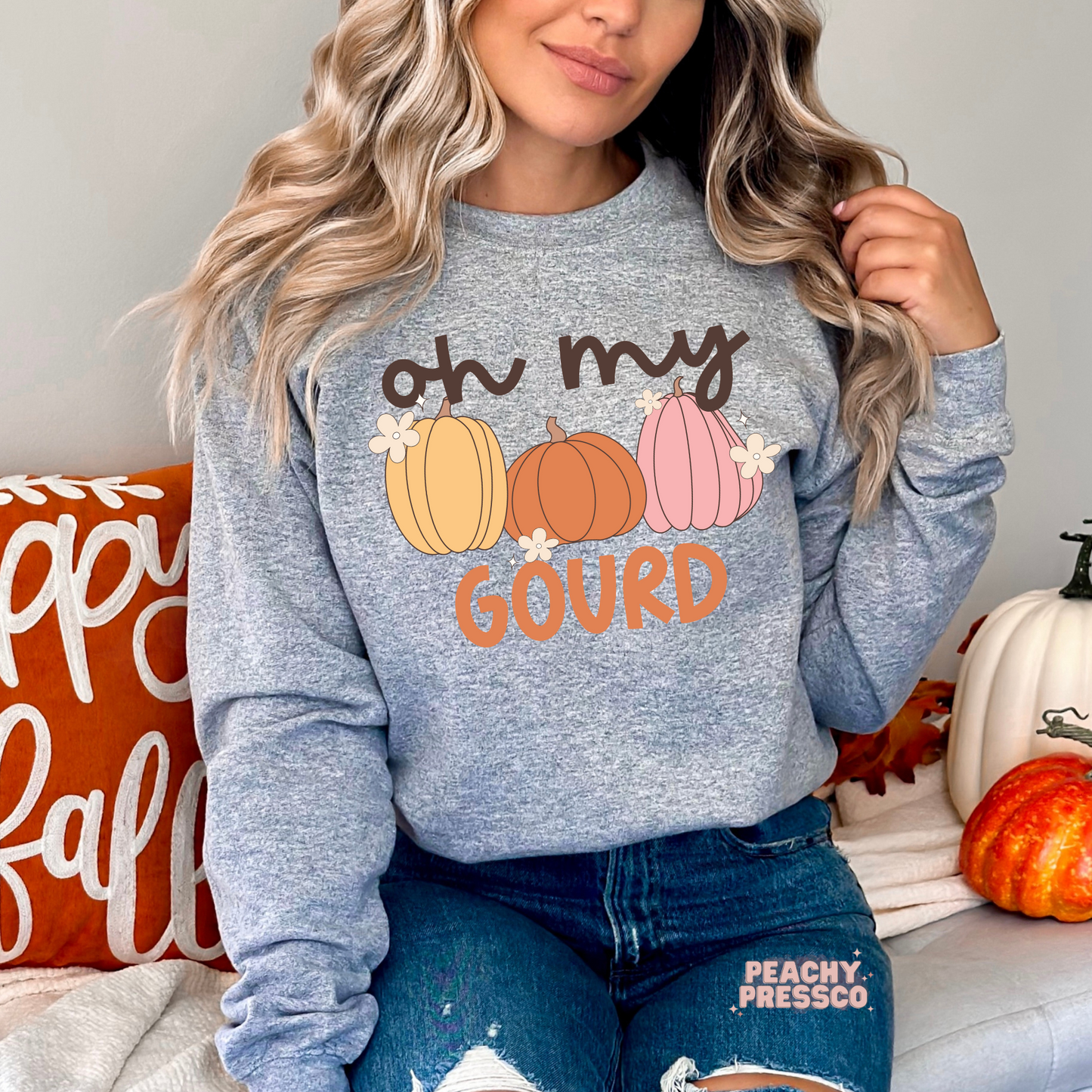 Oh My Gourd Pumpkin Sweatshirt – Fall Apparel