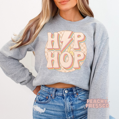 Retro Hip Hop Easter T-Shirt – 70s Lightning Bolt Spring Apparel
