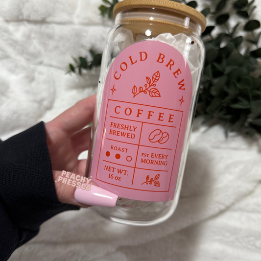 16oz Aesthetic Cold Brew Coffee – Iced Coffee Lovers