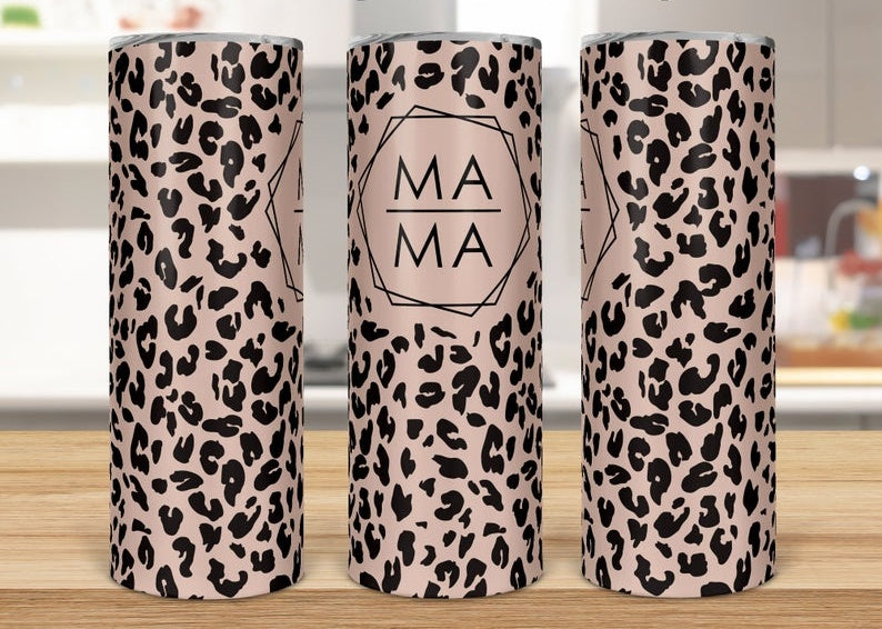 Leopard Print MAMA and MINI Tumbler Set – Matching Mom and Toddler Cups